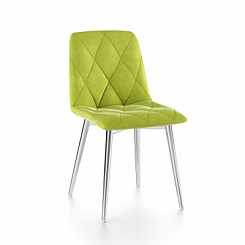 Стул Ричи (каркас хром тк. коллекции Велюр лайм) Стул Ричи (каркас хром тк. коллекции Велюр лайм)