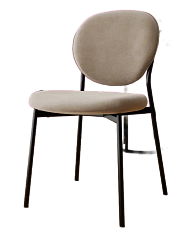 Стул DC-2230 (каркас черный тк.Капучино/ Velvet HLR-7)