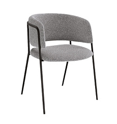 Стул KENNER 303SD черный/микробукле серый