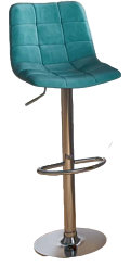 Стул барный BC-100 (каркас хром тк.Тиффани/ Velvet HLR-58) Стул барный BC-100 (каркас хром тк.Тиффани/ Velvet HLR-58)
